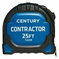 Century Drill & Tool 25 ft. Contractor Series Measuring Tape 72841